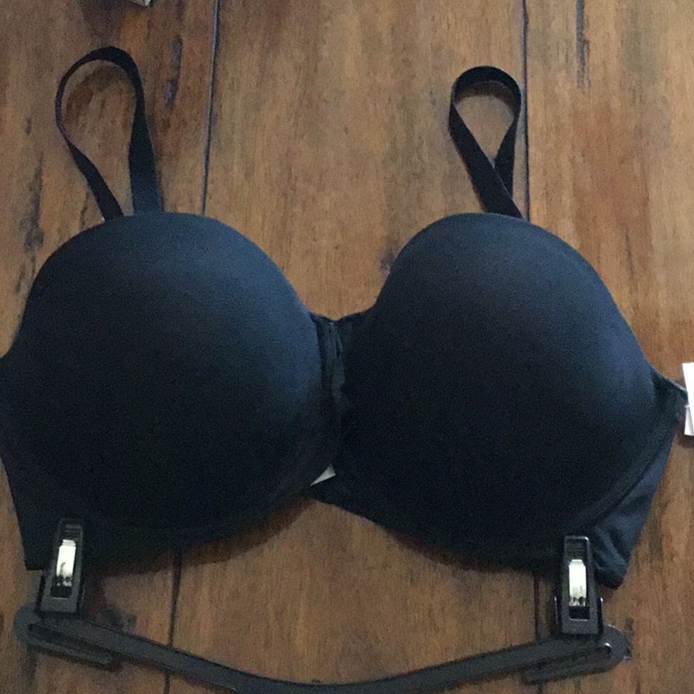 Black STRAPLESS Bra 38DD, multi way to wear, Brand new